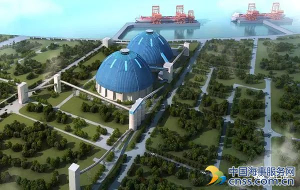 宁波煤码头建成国内港口行业首个圆形穹顶煤仓